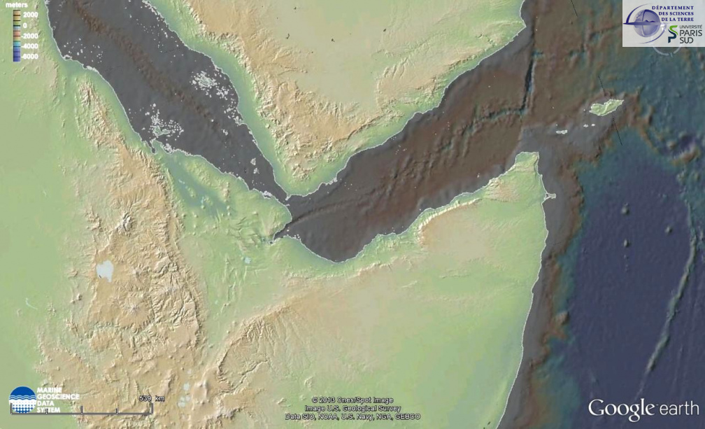 Afars trough , Red sea and Gulf of Aden 