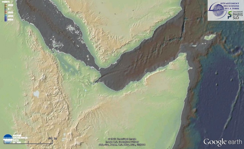 Afars trough , Red sea and Gulf of Aden 